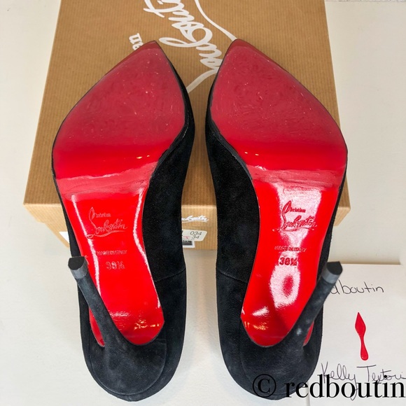 👠SOLD👠 so kate Black Suede 120mm Louboutin W/ - Picture 8 of 8